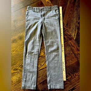 🔥Max, flex urban pipeline boys 18 slim gray khakis type